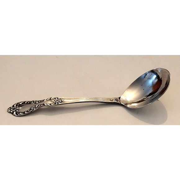 Wm Rogers Extra Plate GRAND ELEGANCE Cream Sugar Spoon 5.75" Vintage 1959 YK - Picture 1 of 8